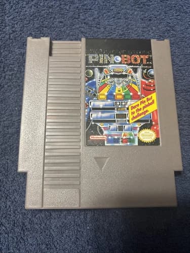 Pinbot ~Nintendo NES 1990 ~Pin Bot Pinball Game Cartridge Only ~Tested & Working