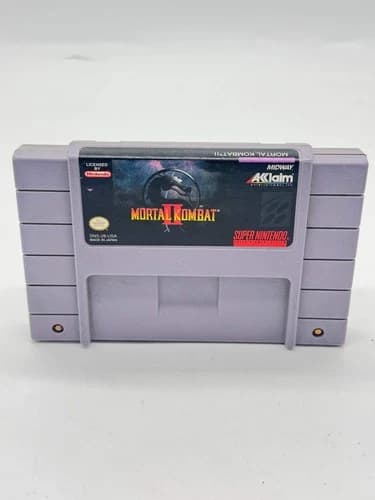 Mortal Kombat II Super Nintendo SNES Game Cartridge Free Shipping