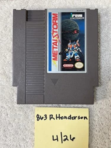 Metal Storm (Nintendo NES, 1991) Authentic - Tested & Working!