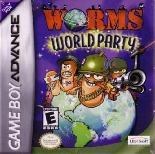 Worms World Party - Game Boy Advance GBA Game