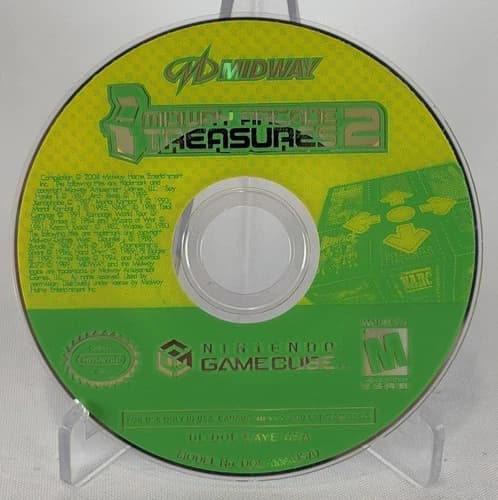 MIDWAY ARCADE TREASURES 2 - NINTENDO GAMECUBE - DISC ONLY *TESTED & WORKING*