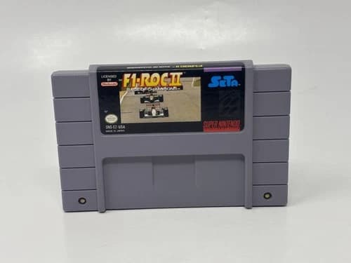 F1-ROC II 2 Race of Champions (Super Nintendo, 1992) - Cart Only