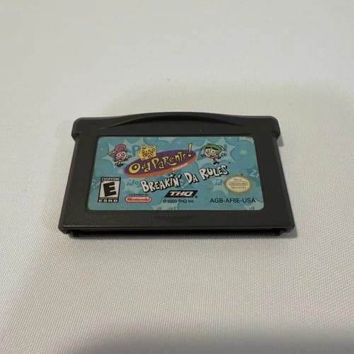 Fairly OddParents Breakin Da Rules Nintendo Game Boy Advance Video Game