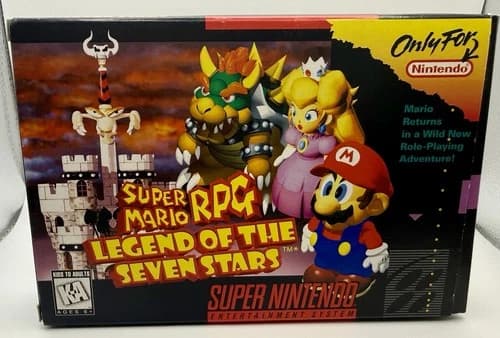 Super Mario RPG: Legend of the Seven Stars (Nintendo SNES,, 1996) - CIB