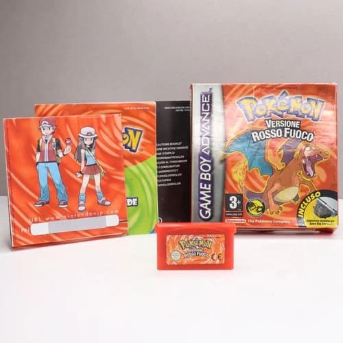Gameboy Advance Pokemon Fire Red Version Ita Original And Complete