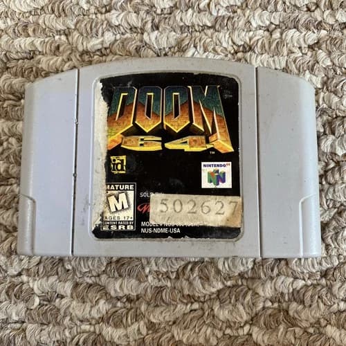 Doom 64 Nintendo 64 N64 Authentic Cartridge Tested Working