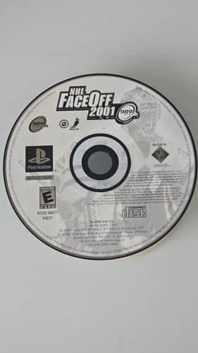 NHL FaceOff 2001 (Sony PlayStation 1, 2000) PS1 DISC ONLY