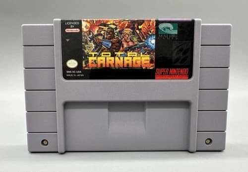Total Carnage (Super Nintendo SNES, 1993) Cartridge Only - Tested Working
