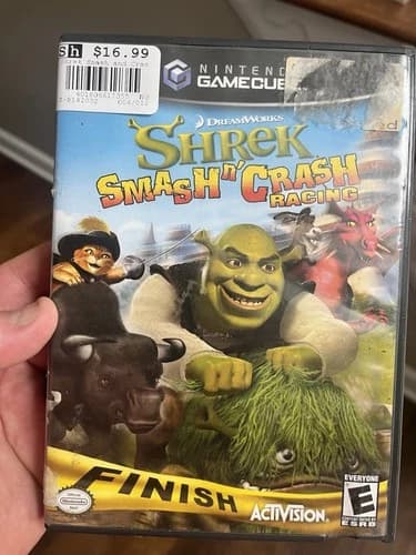 Shrek: Smash n' Crash Racing Nintendo GameCube 2006 CIB Complete Tested Working