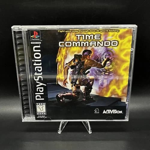Time Commando (Sony PlayStation 1 PS1, 1996) Complete CIB Tested