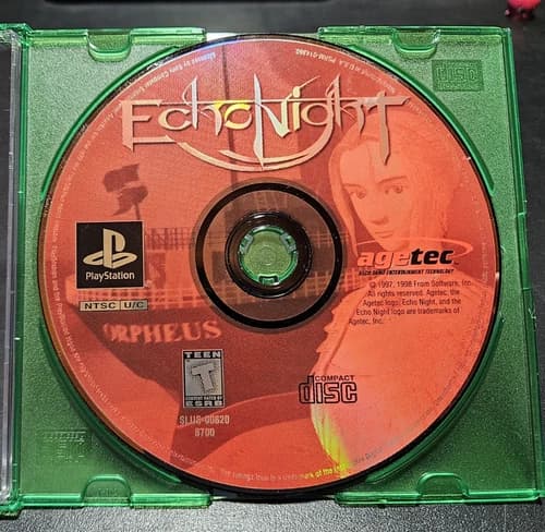 Echo Night (Sony PlayStation 1, 1999) PS1 - Disc Only, Tested - AUTHENTIC!!