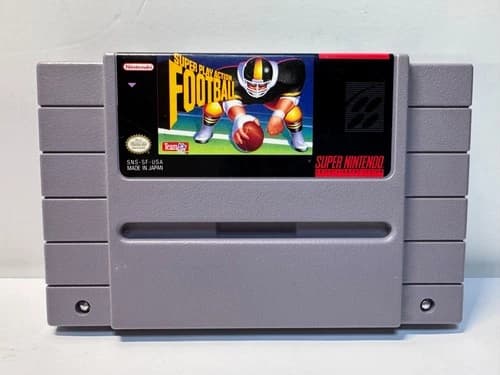 Super Play Action Football (Super Nintendo SNES, 1992) Authentic Nice Labels!