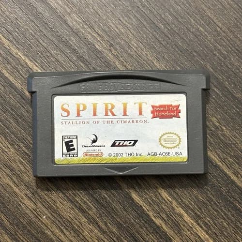 Spirit Stallion of the Cimarron Search for Homeland GameBoy Advance Cartridge