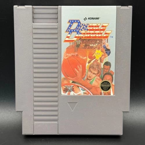Double Dribble (Nintendo Entertainment System, NES, 1987) Cleaned & Tested
