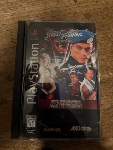 Street Fighter: The Movie - Long Box (PlayStation 1 PS1, 1995) CIB Complete rb12