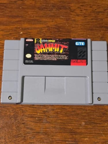 Vintage Super Nintendo Street Sports Jammit Cartridge Video Game - Tested