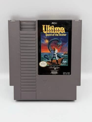Ultima: Quest of the Avatar (Nintendo NES, 1990) Cart Only - TESTED
