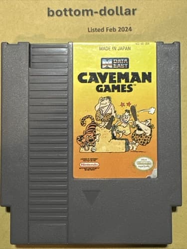 Caveman Games NES Nintendo Game Cartridge Authentic
