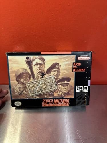 Operation Europe: Path to Victory! SNES! Free Shipping!