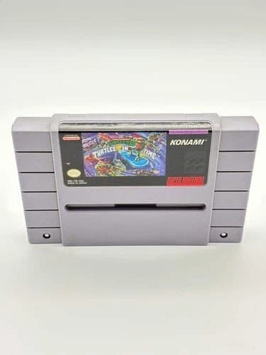 Teenage Mutant Ninja Turtles IV Turtles in Time Super Nintendo SNES Game Cartrid