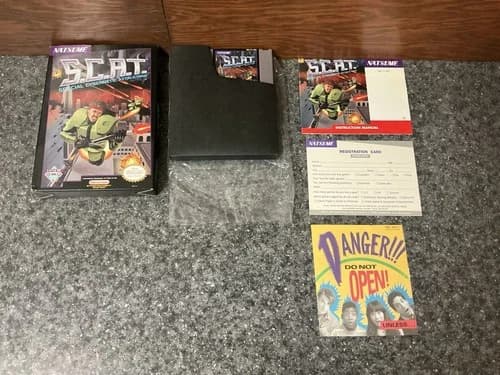 S.C.A.T. Special Cybernetic Attack Team (Nintendo, NES) Complete In Box