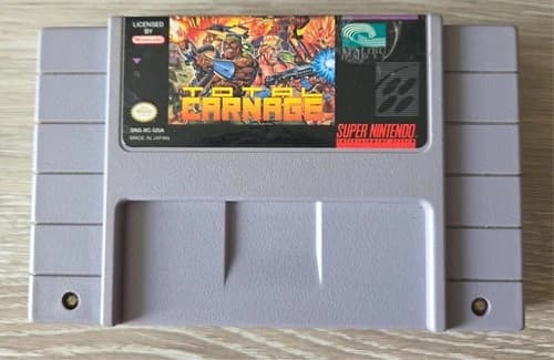 Total Carnage (Super Nintendo SNES, 1993) Game Only - Tested