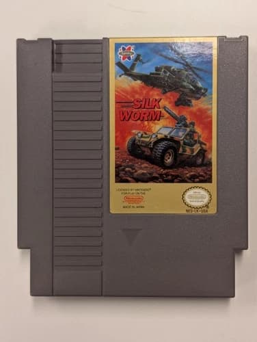 Silk Worm (Nintendo NES, 1990) Authentic Cartridge Only Cleaned Tested