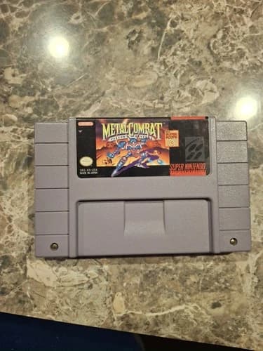 Metal Combat: Falcon's Revenge Nintendo SNES 1993 Clean Cartridge