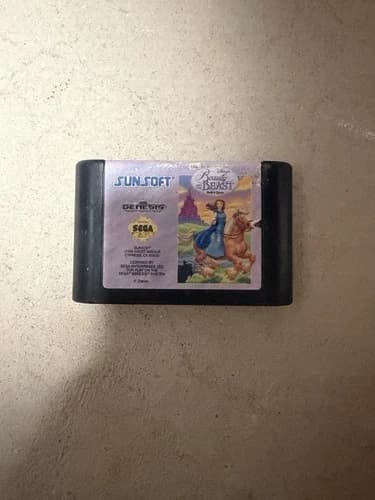 Disney's Beauty and the Beast: Belle's Quest Sega Genesis Game Authentic