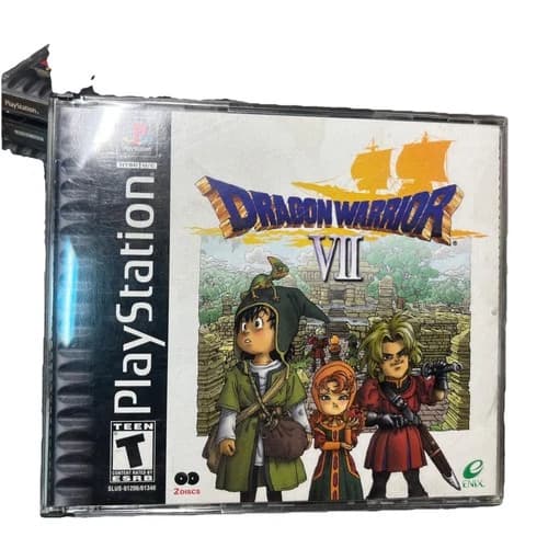 Dragon Warrior VII 7 (Sony PlayStation 1, 2001) Complete PS1