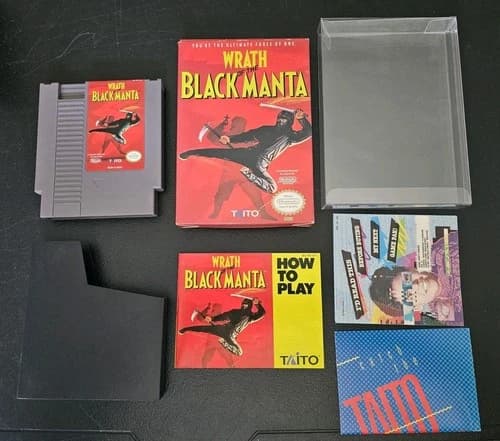 Wrath of the Black Manta NES Nintendo Complete CIB! Condition! NICE!