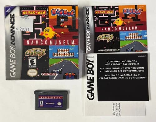 Namco Museum (Nintendo Game Boy Advance, 2001) GBA CIB Complete