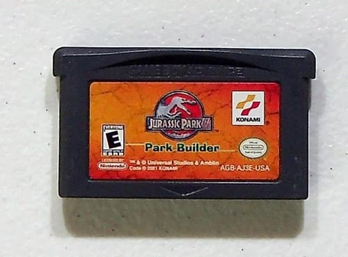 Jurassic Park III Park Builder Nintendo Game Boy Advance Video Game
