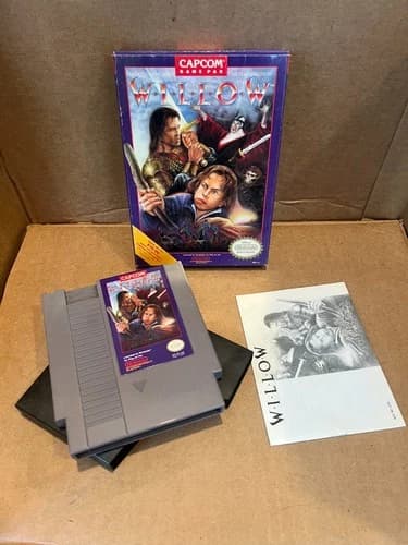 Willow NES Nintendo Complete in Box CIB Capcom Authentic RPG Adventure