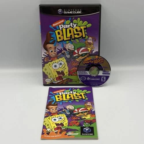 Nickelodeon Party Blast (Nintendo GameCube, 2002) - Tested Working