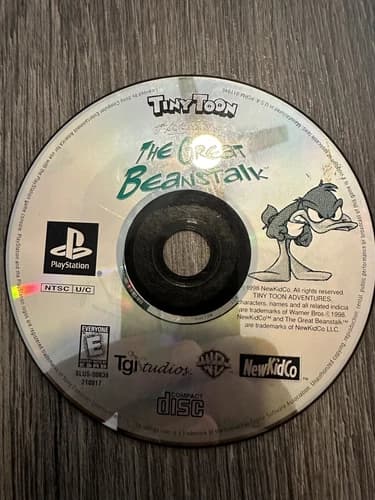 Tiny Toon Adventures: The Great Beanstalk (Sony PlayStation 1, 1998) Disc Only