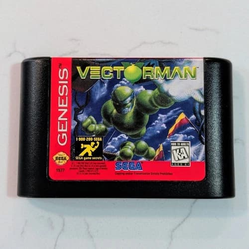 Vectorman (Sega Genesis, 1995) Cart Cartridge Only Tested Very Good Condition