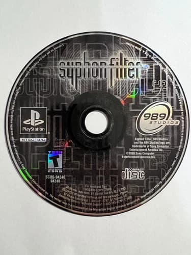 Syphon Filter - Black Label - Disc only - PlayStation 1 - Good Condition
