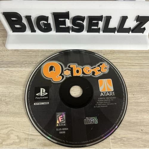 Q*bert PS1 Sony PlayStation 1 Tested Working Disc Only Arcade Classic