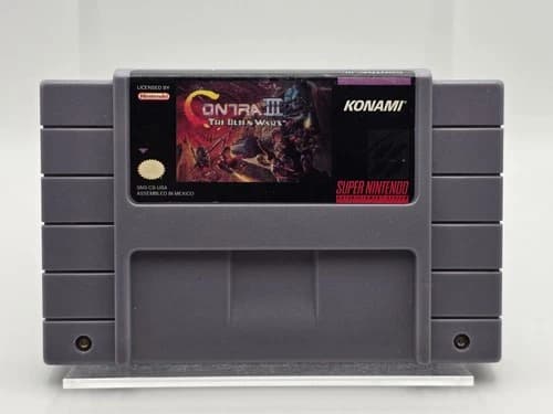 Contra 3 III The Alien Wars (Super Nintendo, 1992) Cart Only Tested