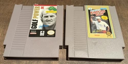 Greg Norman's Golf Power and Lee Trevino’s Fighting golf (NES) cartridge only