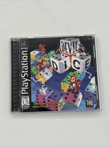 Devil Dice (Sony PlayStation 1, 1998) PS1 Complete with Registration Card TESTED