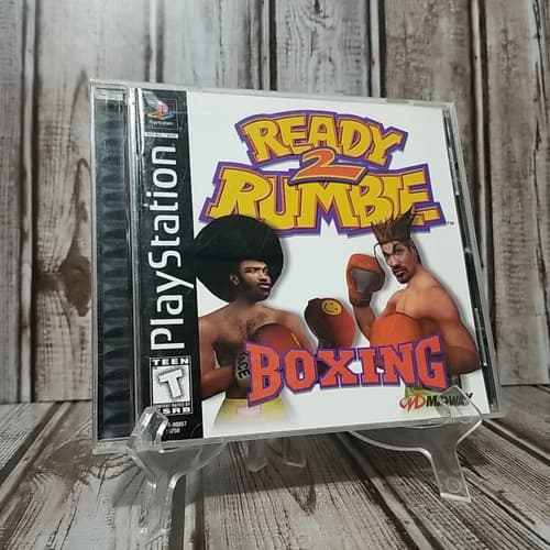 Ready 2 Rumble Boxing (PlayStation 1, 1999) PS1 Complete CIB w/ Reg Black Label