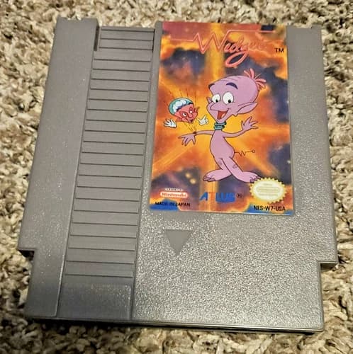 Widget Nintendo NES Video Game Cartridge Atlus 1992 Action Platformer NTSC-U/C