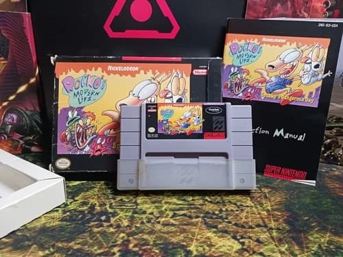 Rocko's Modern Life Spunky's Dangerous Day - SNES Viacom 1994 Nintendo - CIB