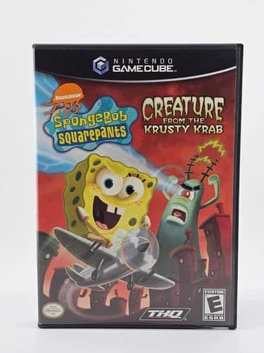 Nintendo Gamecube Spongebob Squarepants Creature From The Krusty Krab CIB Tested