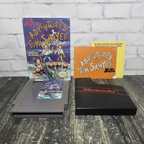 READ Adventures of Tom Sawyer (Nintendo Entertainment System, 1989) Complete CIB