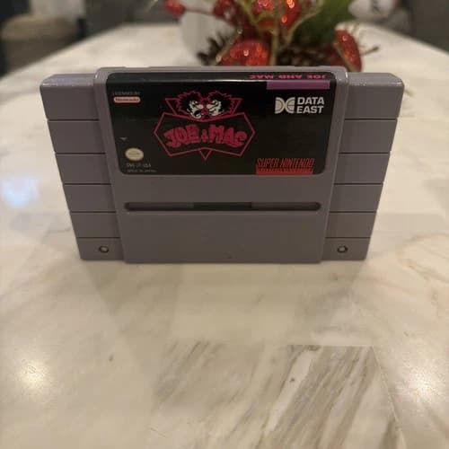Joe & Mac (Super Nintendo Entertainment System, 1992) SNES - Tested -