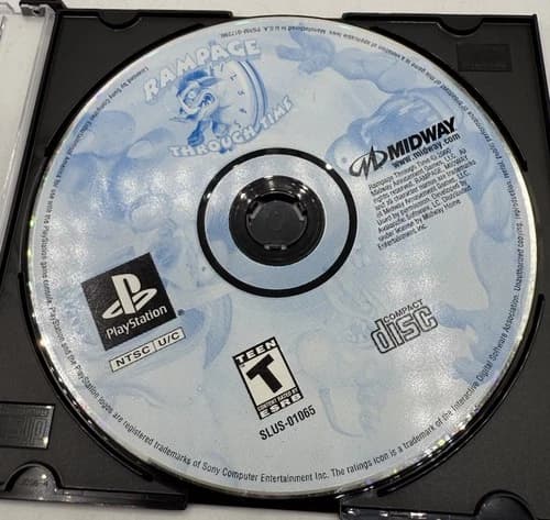 Rampage Through Time (Playstation PS1) DISC ONLY - Tested - Clean Disc