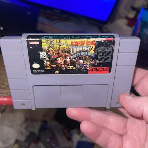 Donkey Kong Country 2 Diddy's Kong Quest (Super Nintendo) SNES Authentic Tested
